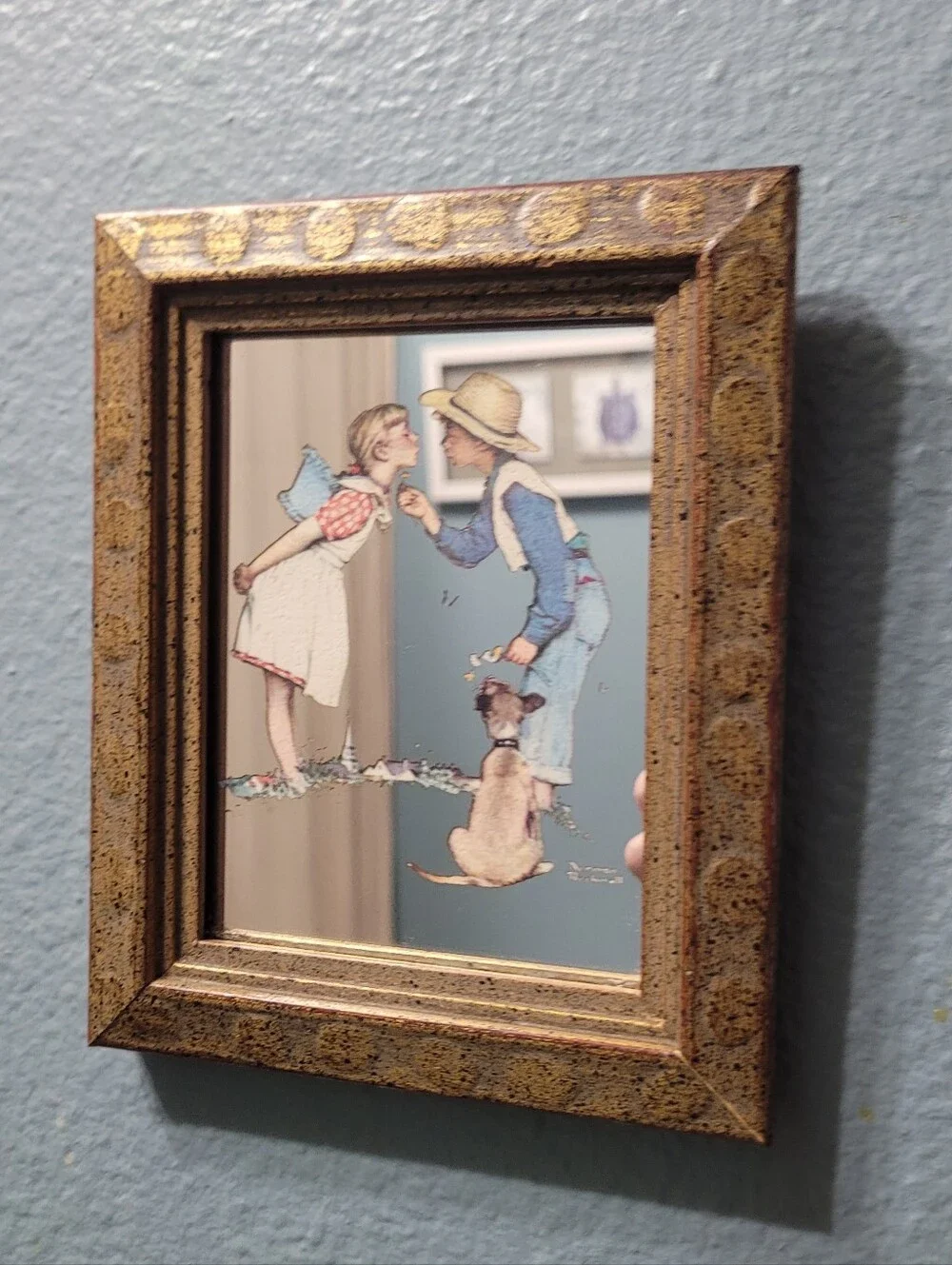 Norman Rockwell charming gold